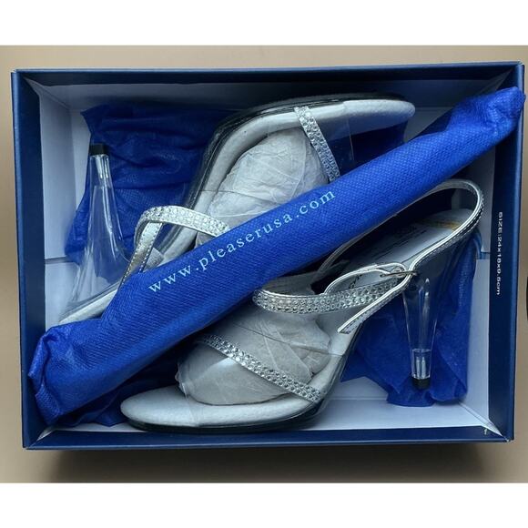 Fabulicious Clear Caress 439 High Heels, Size 7 New in Box. - Picture 1 of 8